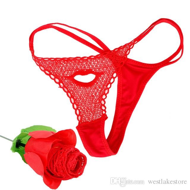 Messieurs string rouge//blanc cadeau idée funstring sous-vêtements surprise T S-L